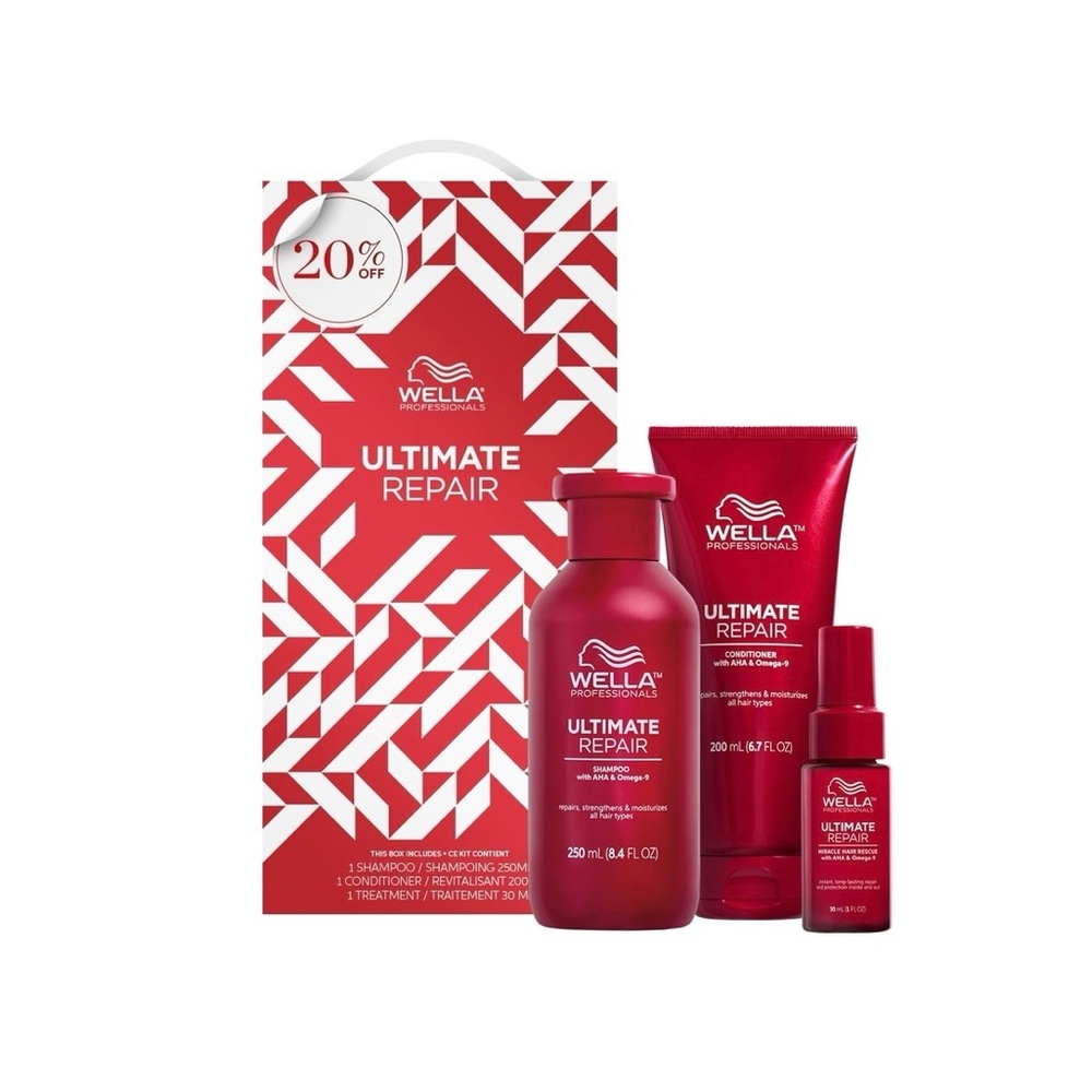 Wella Ultimate Repair Shampoo , conditioner and miracle treatment new in box